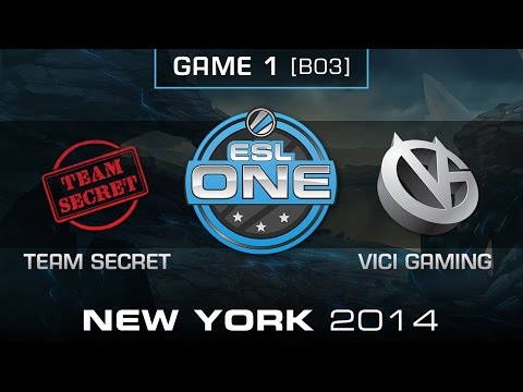 Team Secret vs. Vici Gaming - Semifinal Game 1 - ESL One New York 2014 - Dota 2