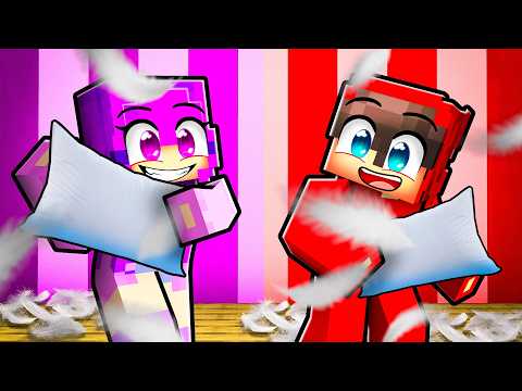 Cash & Zoey SLEEPOVER in Minecraft?