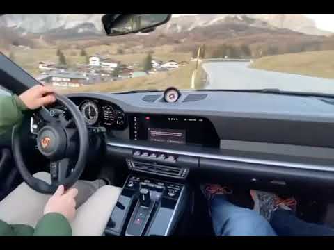 Porsche 992 Turbo S Uphill Crazy Drifting