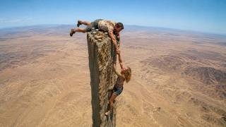 CLIMBERS reach the top of an IMPOSSIBLE PEAK ABOVE THE CLOUDS, but discover THERE'S NO WAY DOWN