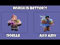 Noelle Kit vs Axolotl Amy kit Which is better? (Roblox Bedwars)