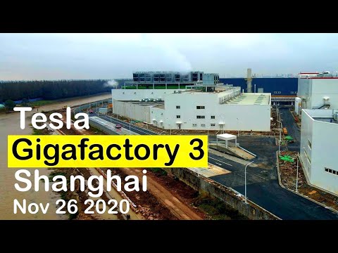 (November 26 2020)  Tesla Gigafactory 3 Shanghai 4K Video