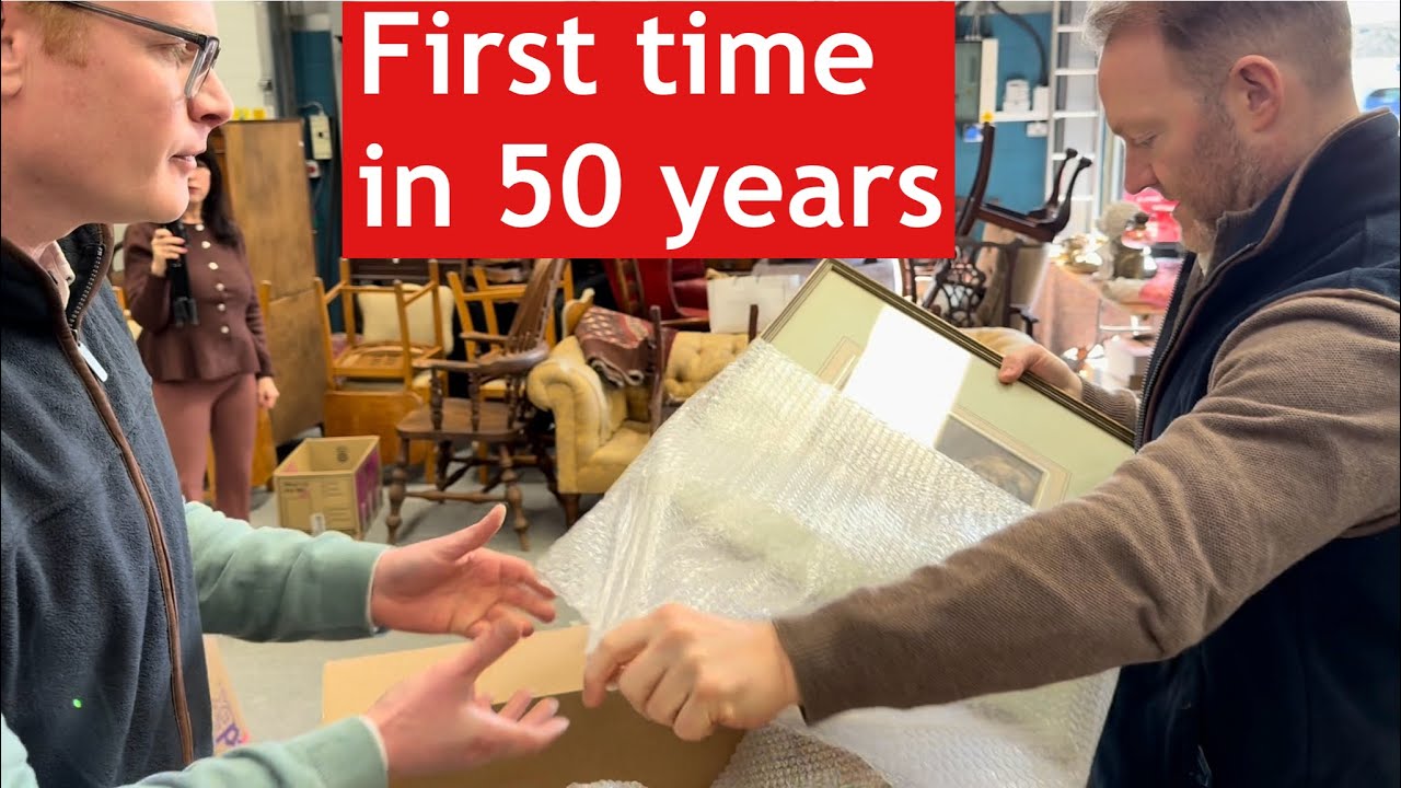 Unboxing rare art for Auction | Shocking discovery