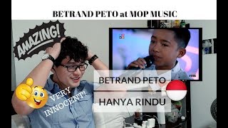 Download lagu [REAKSI] SO INNOCENT! BETRAND PETO sings HANYA RINDU at MOP MUSIC | Indonesia mp3