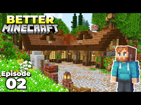 Better Minecraft : Starter Animal Barn! Ep 2 Minecraft Survival Lets Play