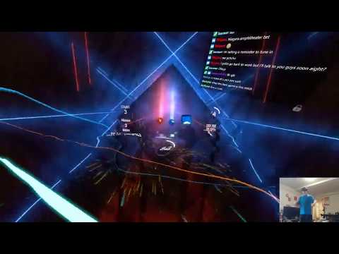 MY NEW FAVOURITE GAME! Beat Saber w/ Flaling Arms Cam! (Wavin' Flag)