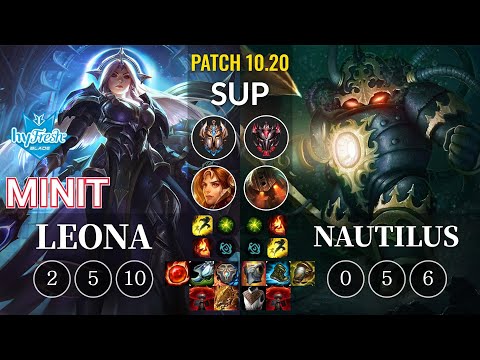 hyF Minit Leona vs Nautilus Sup - KR Patch 10.20