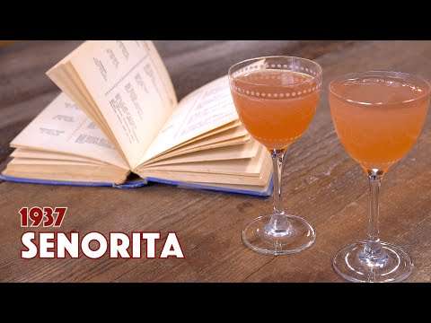 1937 Senorita Tequila Cocktail Cafe Royal Cocktail Book - Cocktails After Dark - Tequila Cocktails