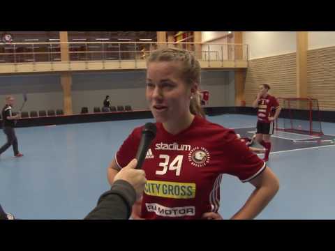 Agnes Aronsson efter matchen mot Åkersberga IBF 27/11-2016
