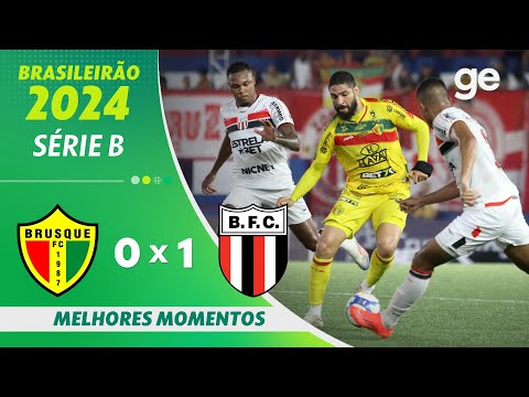 Gols e lances de Brusque x Botafogo-SP