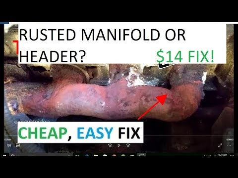 Exhaust Manifold Repair THE #1 FIX!  CHEAP EASY no tools required