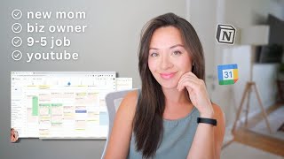 Plan Your Month: Workflow as a Working Mom and Biz Owner 🌱 Notion & Google Cal: Simple But Powerful