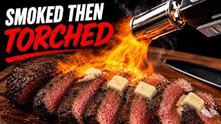 Smoking Tri Tip THEN FLAMETHROWER SEAR!!! (Must Try)