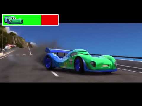 Cars 2 All Crashes with healthbars
