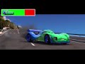 Cars 2 All Crashes With Healthbars