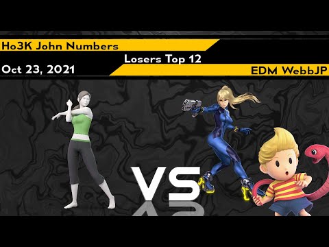 [Smash Ultimate] Hold The Line (Losers Top 12) - Ho3K | John Numbers vs EDM | WebbJP