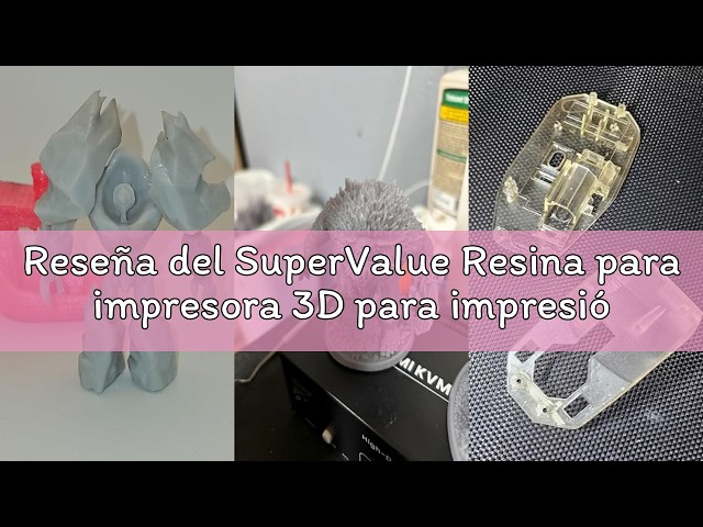 Vídeo relacionado con Superflex Resina para Impresora 3D, suavidad 80 A Que simula Caucho Flexible, Fabricada en Corea por 3DMaterials (500g, Transparente)