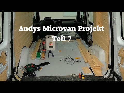 Andys Microvan Projekt Teil 7 / Türchen, Beschläge, Holzbehandlung, Vorhänge und Bettbezug