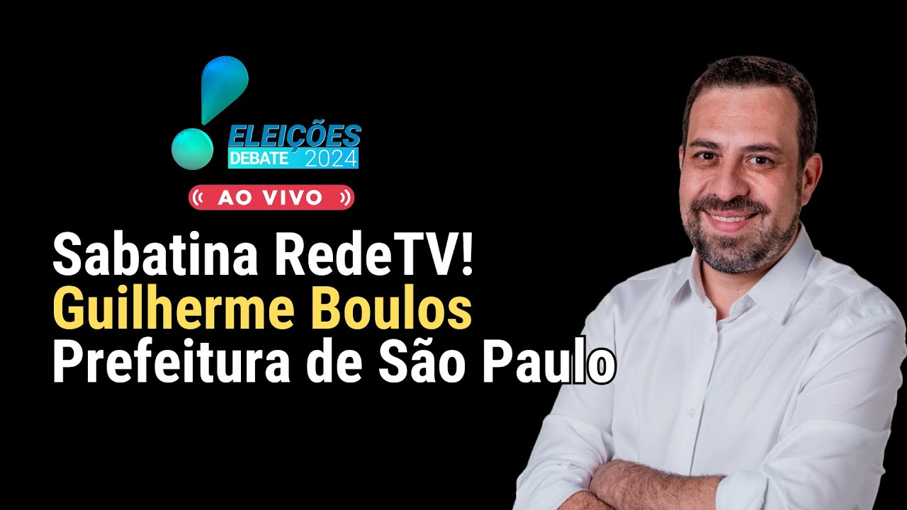 Eleições 2024: Acompanhe AO VIVO a entrevista com Guilherme Boulos, candidato à Prefeitura de SP