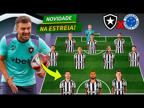 VEJA A ESCALAÇÃO DO BOTAFOGO PRA  ESTREIA NO BRASILEIRÃO CONTRA O CRUZEIRO! PRE JOGO
