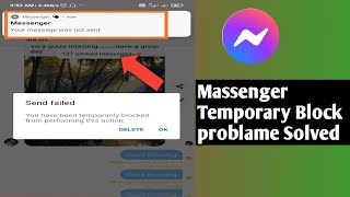 How To Unblock Temporarily Sending Massage On Facebook You