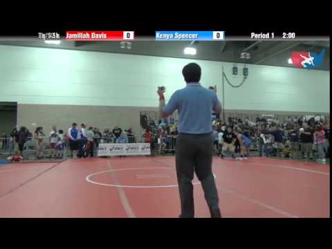 FILA Cadet 70 kg / 154.25 lbs. - Jamillah Davis vs. Kenya Spencer