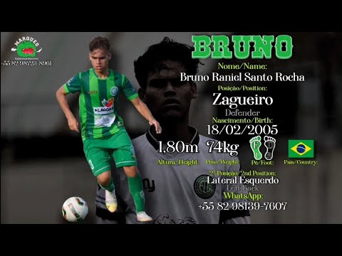 Bruno Raniel - Zagueiro 2005 (Defender) Campeonato Alagoano Sub-17 2022.