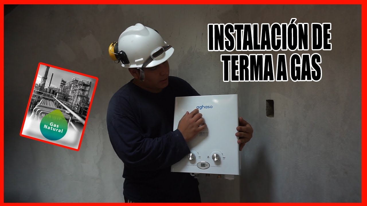 Instalacion de calentador de agua a gas natural /CALIDDA