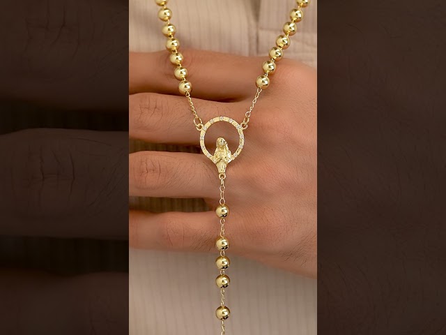 Vídeo relacionado con SAGA GIOIELLI Collar rosario hombre tonalita plata acero
