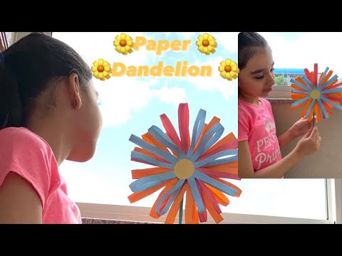 How To Make a Paper Dandelion|| DIY Paper Flower||Easy||