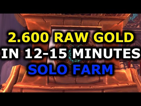 1300 Raw Gold in 12-15 | WoW Solo gold Farm