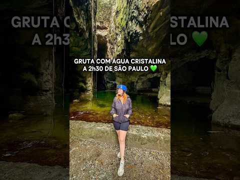 Você sabia que existe uma gruta com uma água cristalina em Socorro, no interior de São Paulo? 😍💚