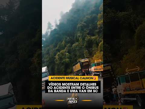 Acidente entre ônibus do MUSICAL CALMON e uma Van em SC 🚨