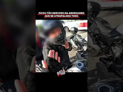 FICOU NERVOSO NO ENQUADRO E SE ATRAPALHOU TODO  !!