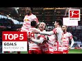 Diving Header & Perfect Team Goal | Top 5 Goals • Nkunku, Szoboszlai, Haraguchi... | Matchday 29