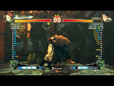 SSF4 AE 2012: NiKe5123 (Cammy) vs Oniku (Ryu) - Xbox Live Ranked Match