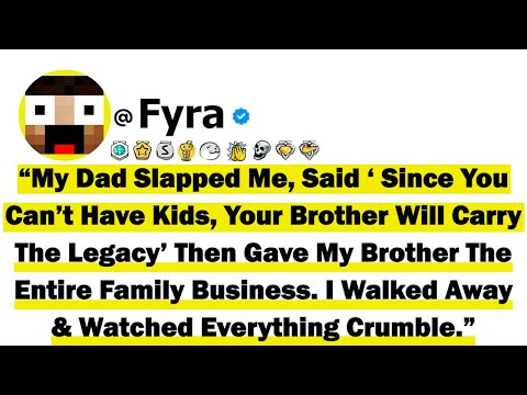 “My Dad Slapped Me, Said ‘Since You Can’t Have Kids, Your Brother Will Carry The Legacy’ Then Gave..