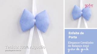 Enfeite Oração Santo Anjo Elegance Cavalinho de Balanço Azul | Ref: 59475