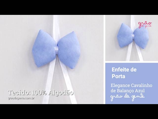 Enfeite Oração Santo Anjo Elegance Cavalinho de Balanço Azul | Ref: 59475