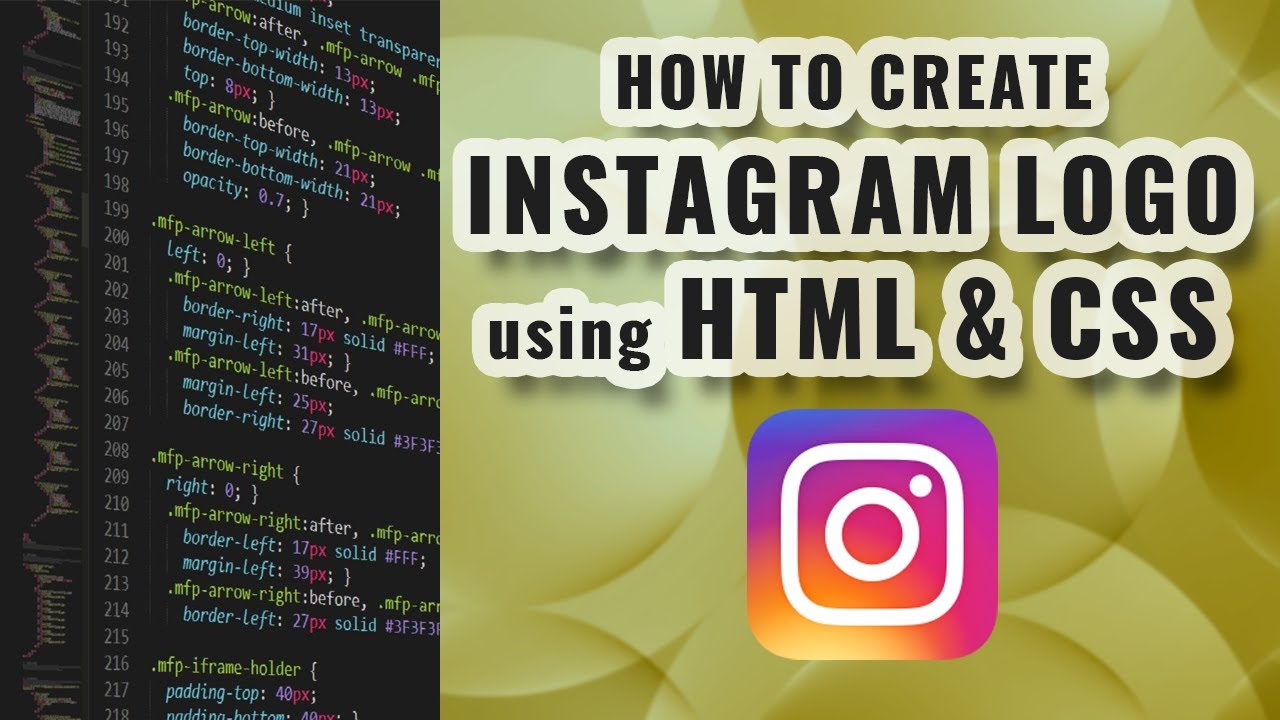 How To Create Instagram Logo Using HTML and CSS - TianDev