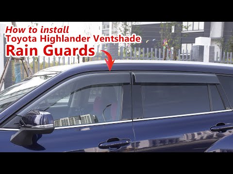 How to install Toyota Highlander Ventshade Rain Guards
