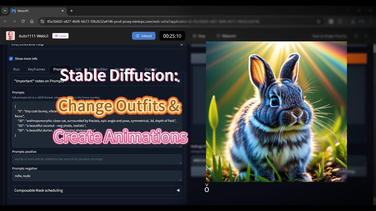 Stable Diffusion Made Easy Part 5:Change Outfits & Create Animations
