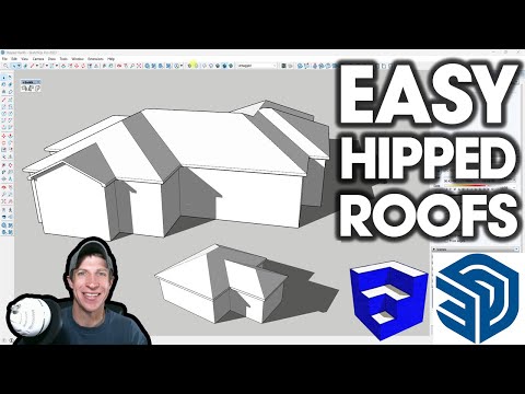 Fast HIP ROOFS in SketchUp with SketchPlus! (New Feature Tutorial)
