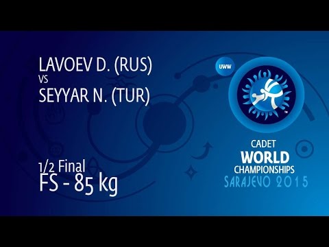 1/2 FS - 85 kg: D. LAVOEV (RUS) df. N. SEYYAR (TUR), 6-1