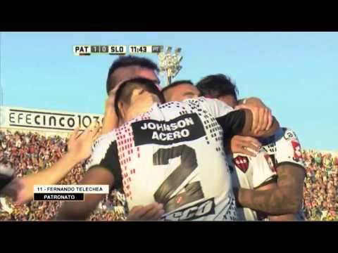 Gol de Telechea. Patronato 1 - San Lorenzo 0. Fecha 1. Primera División 2016.
