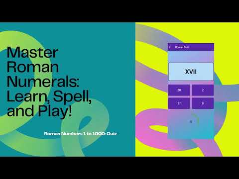 Roman Numbers 1 to 1000: Quiz