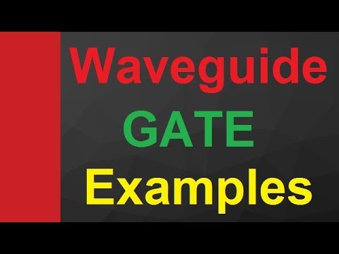 Waveguide GATE examples in Microwave Engineering by Engineering Funda