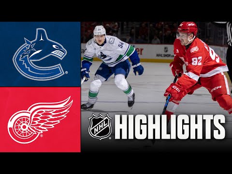 Canucks vs. Red Wings | NHL Highlights | January 08, 2026