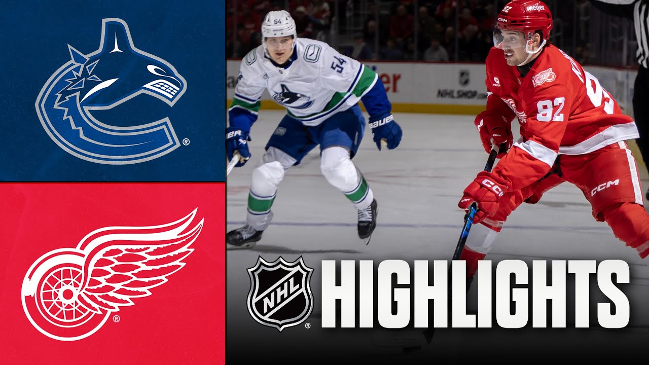 Canucks vs. Red Wings | NHL Highlights | January 08, 2026