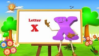 Letter X Song - 3D Animation Learning English Alph